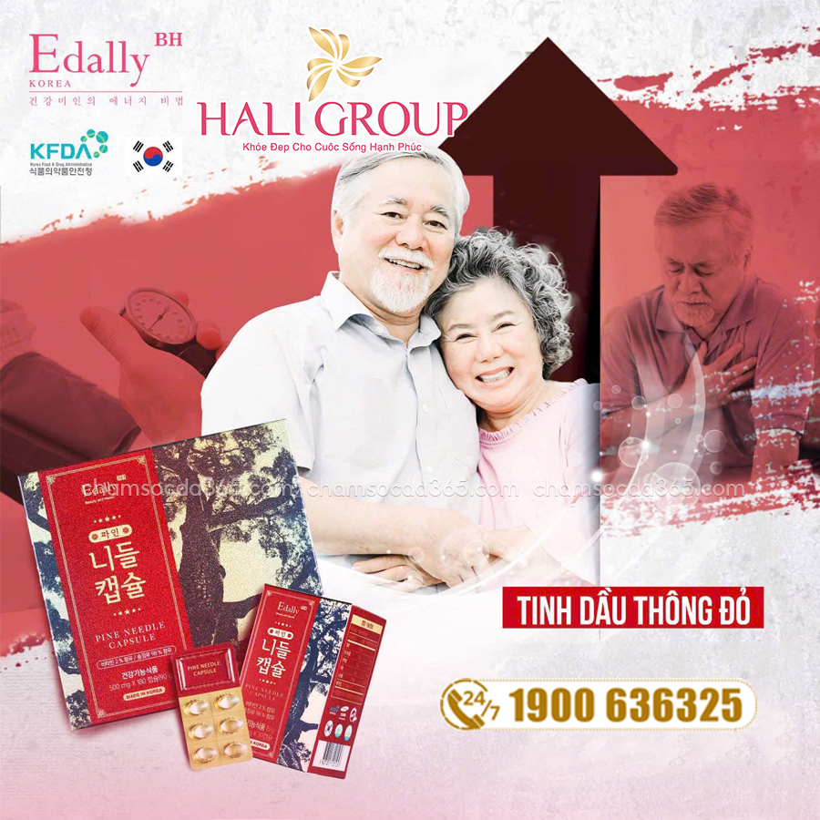 Tinh Dầu Thông Đỏ Edally Pine Needle Capsul (Gold)