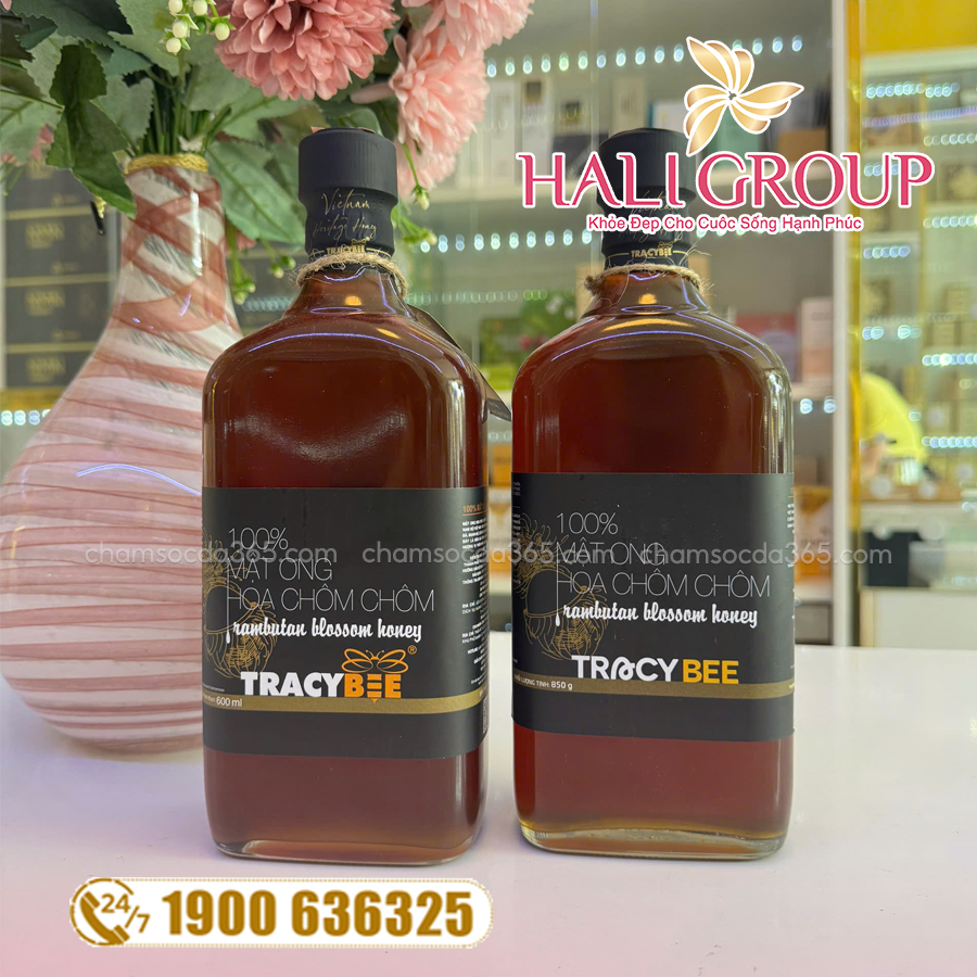công dụng Mật Ong Hoa Chôm Chôm Tracybee (Chai 850g)