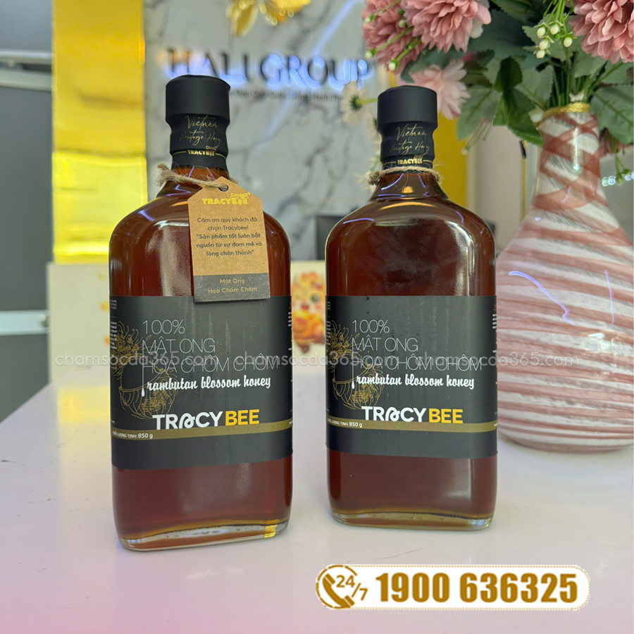 Mật Ong Hoa Chôm Chôm Tracybee (Chai 850g)