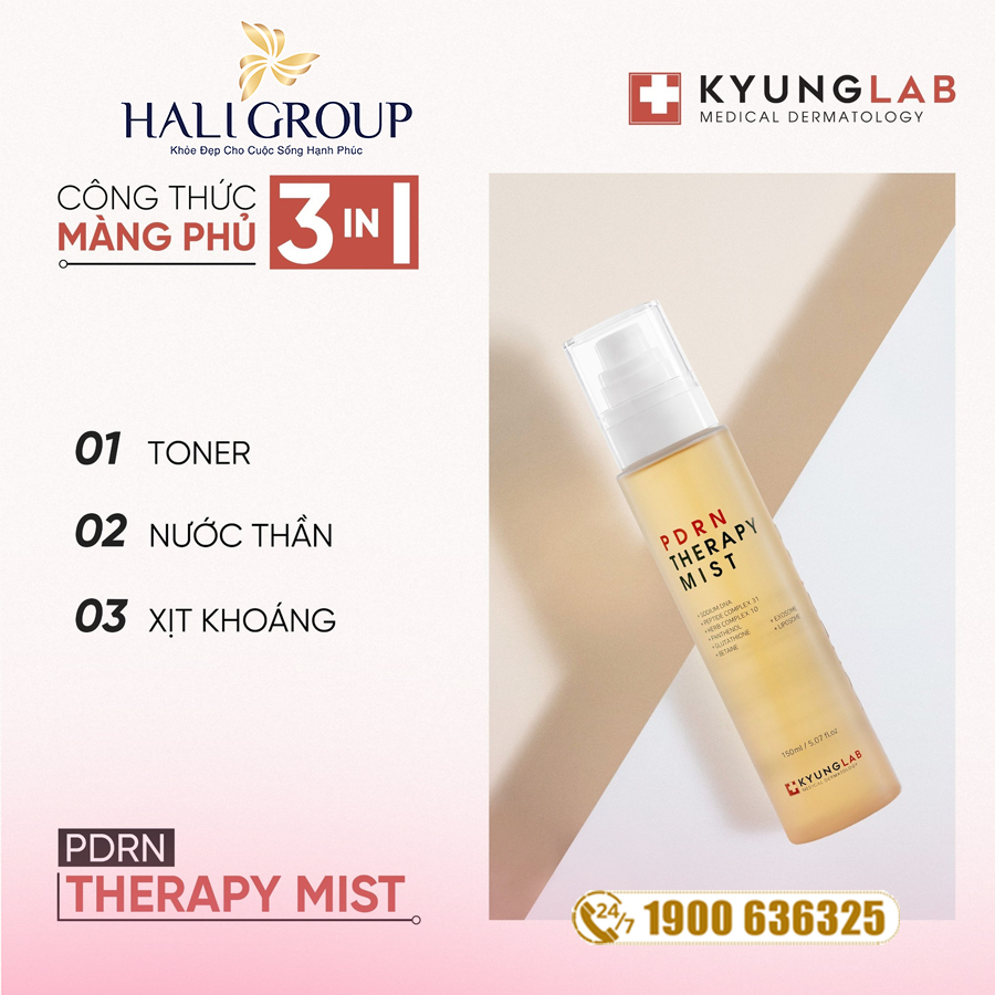 công dụng xịt khoáng kyunglab pdrn mẫu mới