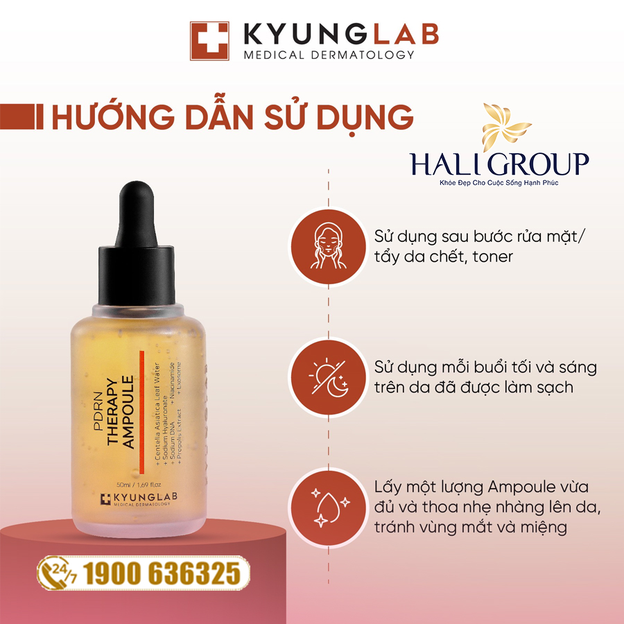 hướng dẫn cách sử dụng serum tế bào gốc pdrn kyunglab