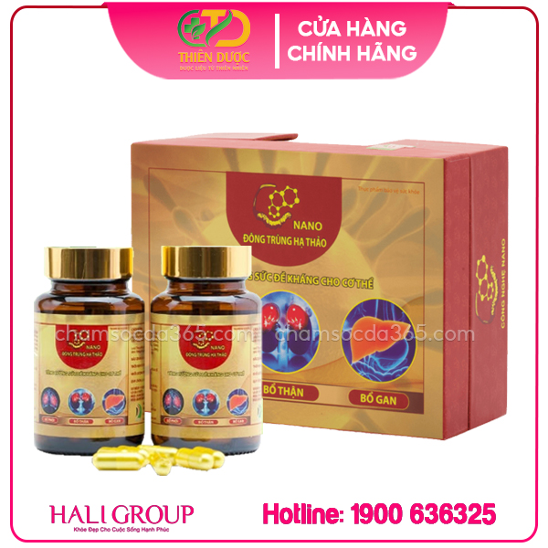 Viên Nano Đông Trùng Hạ Thảo 3 Bổ (Bổ Thận, Bổ Gan, Bổ Phổi)
