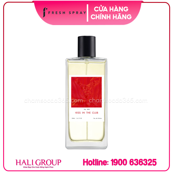 Nước Hoa F Fresh Spray No.003 Kiss In The Club Chai 100ml
