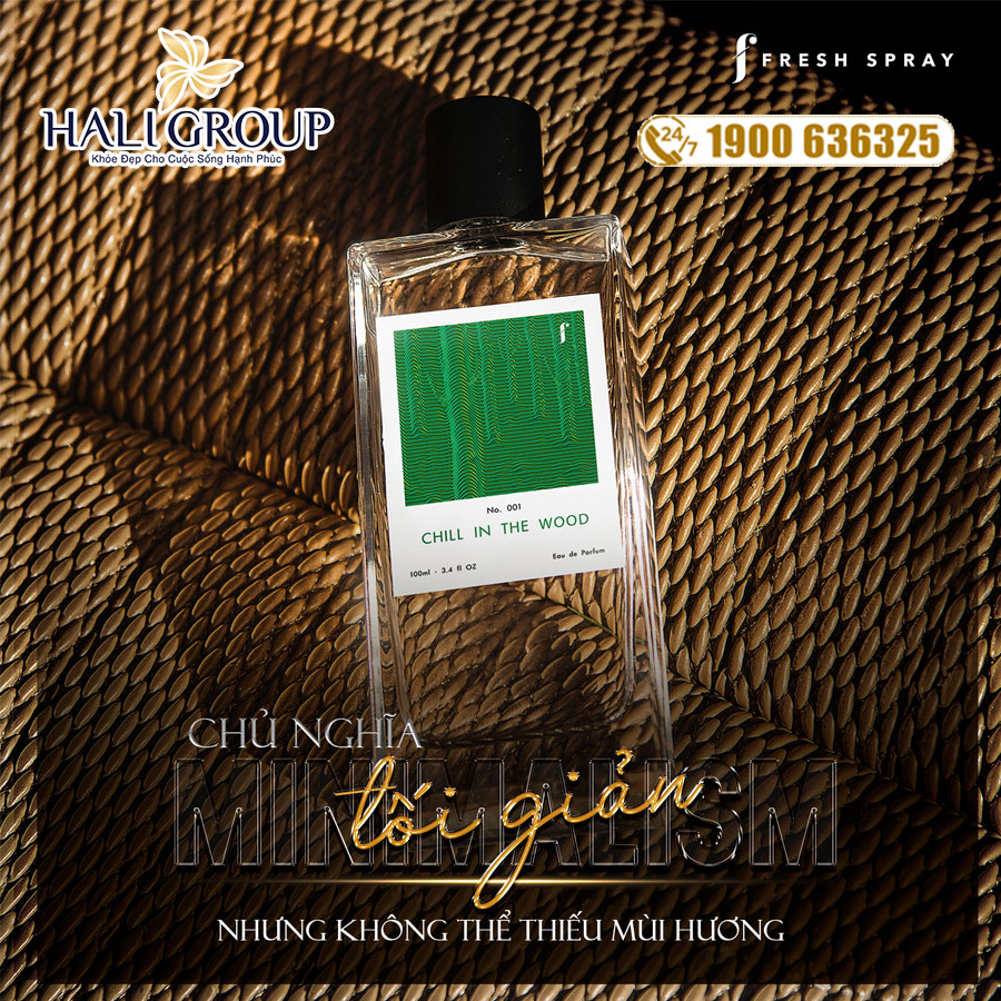 tầng hương của nước hoa f fresh spray no.001 chill in the wood