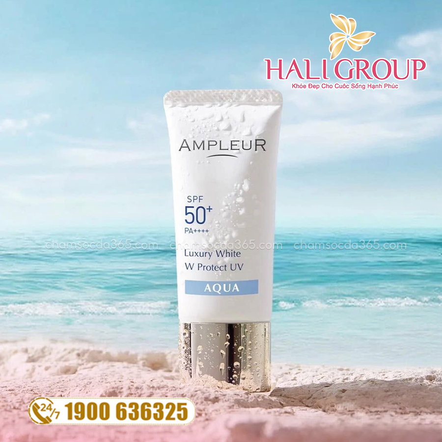 thành phần Kem Chống Nắng Aqua Ampleur Luxury White W Protect SPF 50+/PA++++