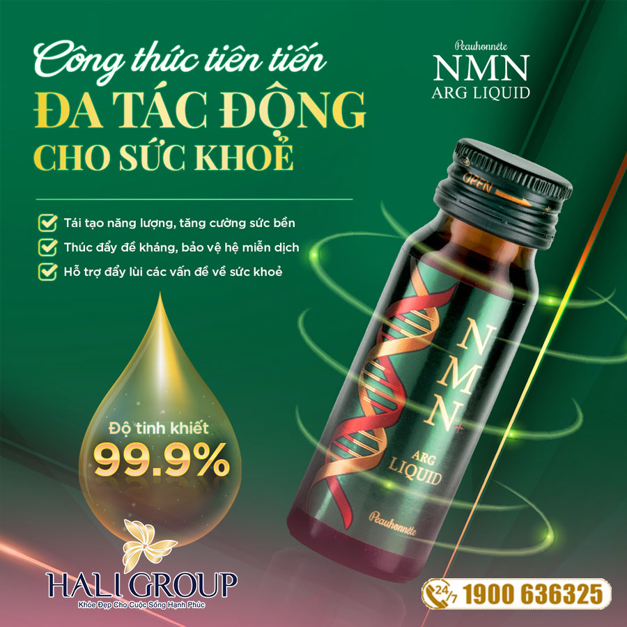 công dụng Nước Uống NMN ARG Liquid Peauhonnête Nhật Bản