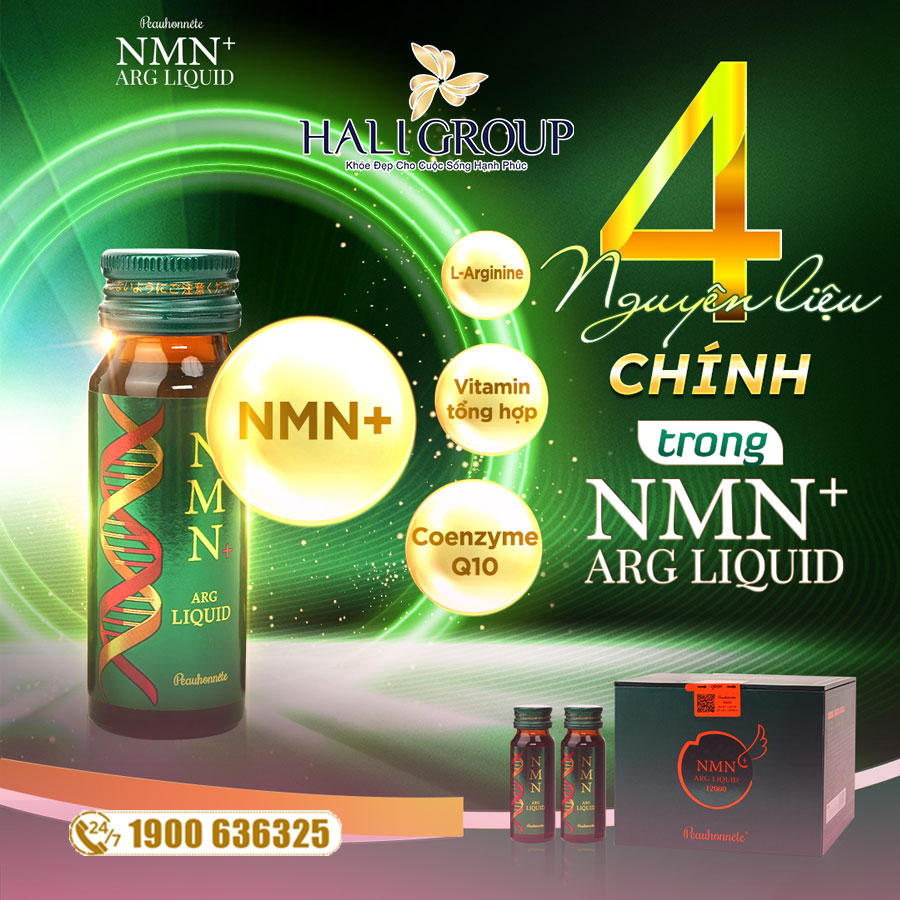 thành phần Nước Uống NMN ARG Liquid Peauhonnête Nhật Bản