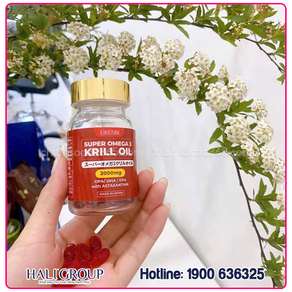 review viên uống dầu nhuyễn thể eikenbi super omega 3 krill oil