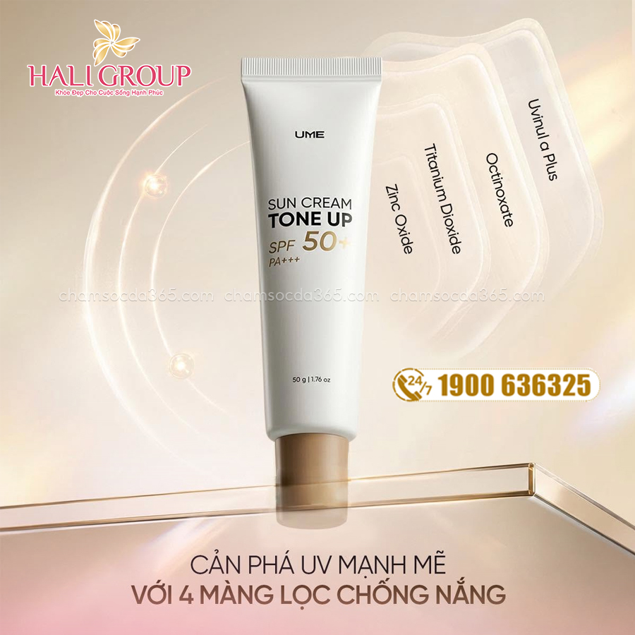 thành phần kem chống nắng nâng tông ume ngọc trinh mẫu mới