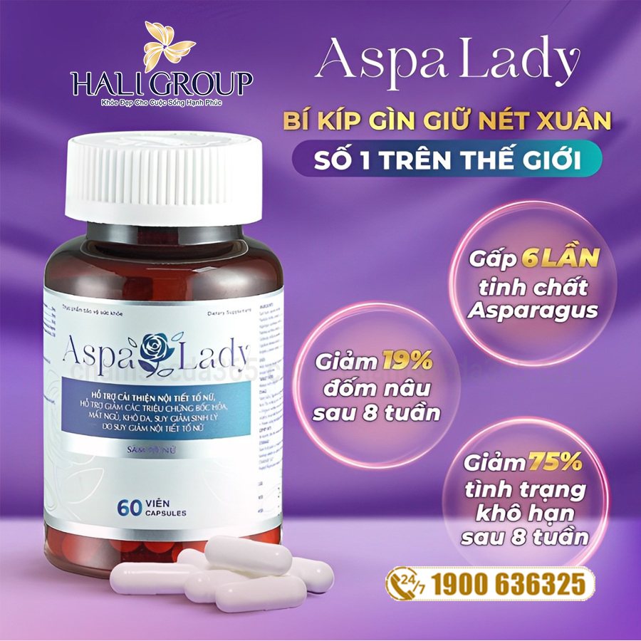 công dụng viên uống cân bằng nội tiết tố nữ Aspa Lady