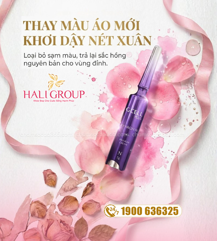 cách dùng Kem Hỗ Trợ Hồng Nhũ Hoa Gcell Plus XX Virgin N