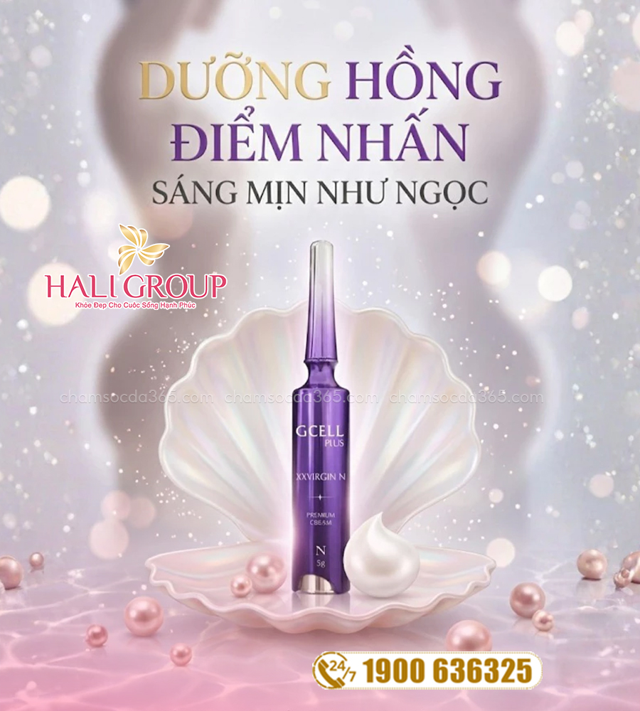 Kem Hồng Nhũ Hoa Gcell Plus XX Virgin N phiên bản mới