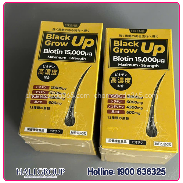Viên Uống Hỗ Trợ Mọc Tóc Eikenbi Premium Biotin 15,000µg Nhật Bản (Mẫu Mới) - Ảnh 4