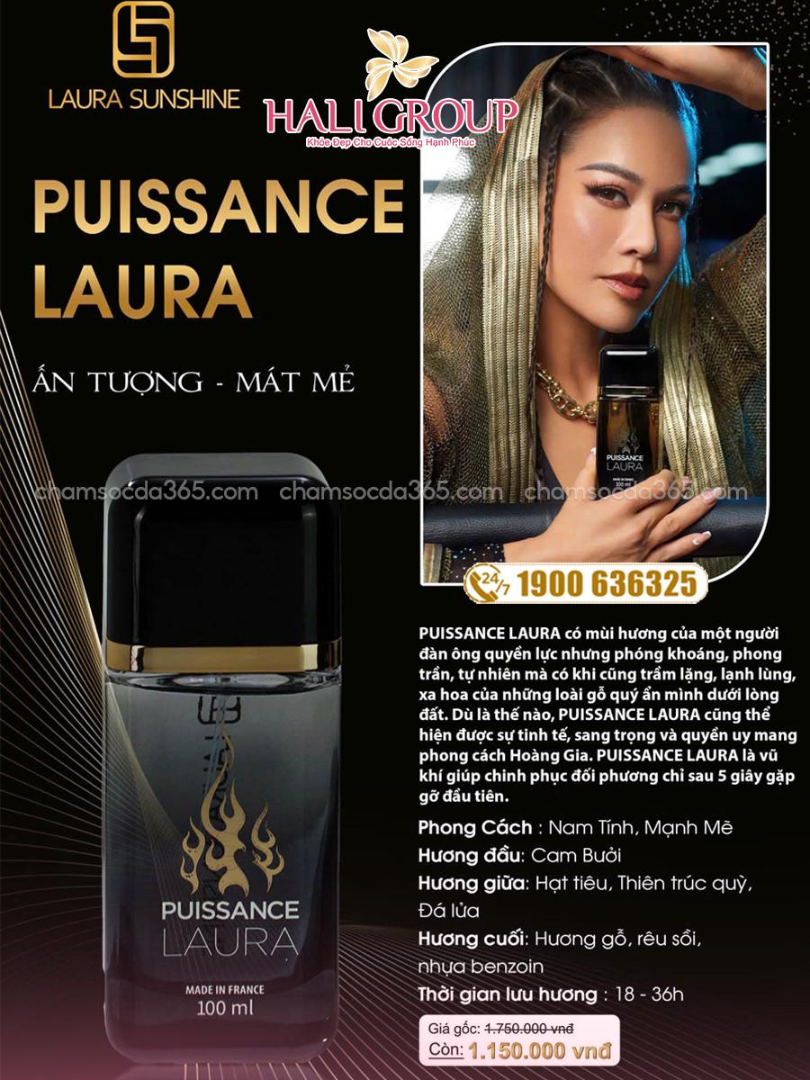 thành phần Nước Hoa Nam Puissance Laura No9 – Laura Paris Nhật Kim Anh