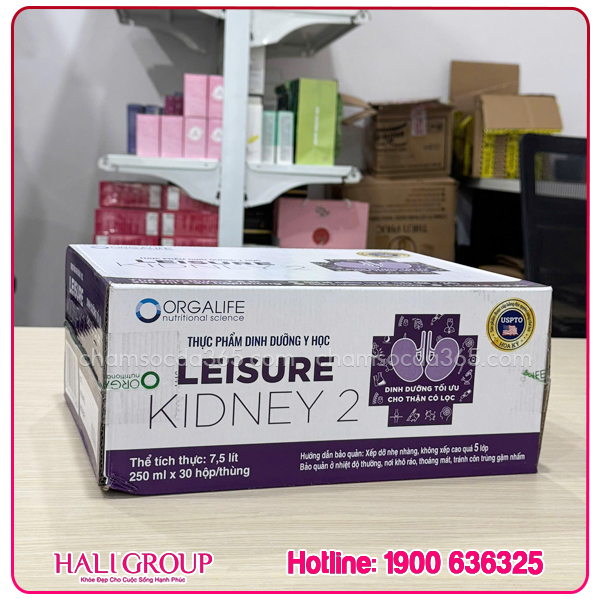 Thực Phẩm Dinh Dưỡng Y Học Leisure Kidney 2 (Thùng 30 Hộp x 250ml) - Ảnh 2