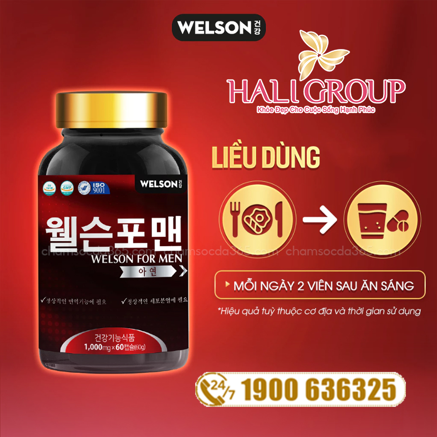 cách dùng Viên Uống Welson For Men Hỗ Trợ Tăng Cường Sinh Lý Nam