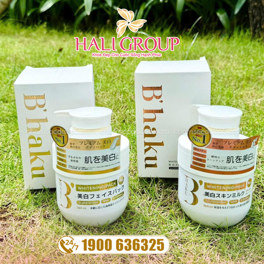 đối tượng sử dụng Bộ Sữa Dưỡng Thể Và Ủ Sáng B’Haku Whitening Milk & Whitening Pack