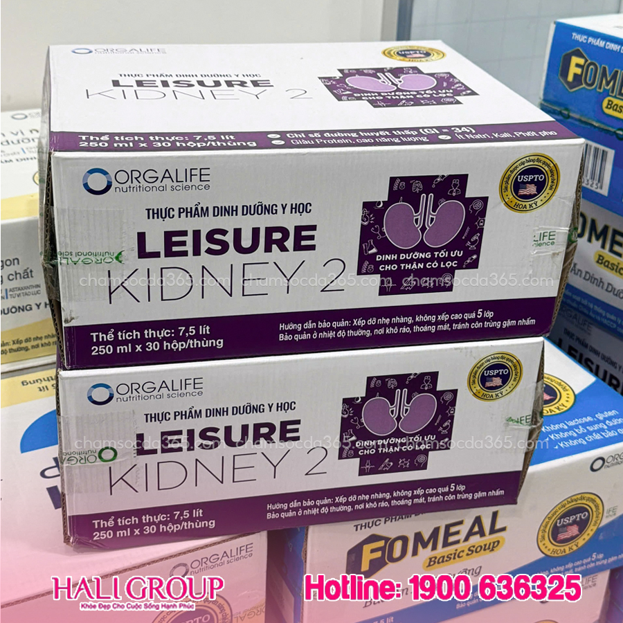 Thực Phẩm Dinh Dưỡng Y Học Leisure Kidney 2 màu tím