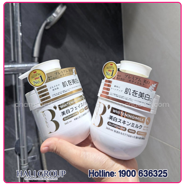 Bộ Sữa Dưỡng Thể Và Ủ Sáng B’Haku Whitening Milk & Whitening Pack có tốt không