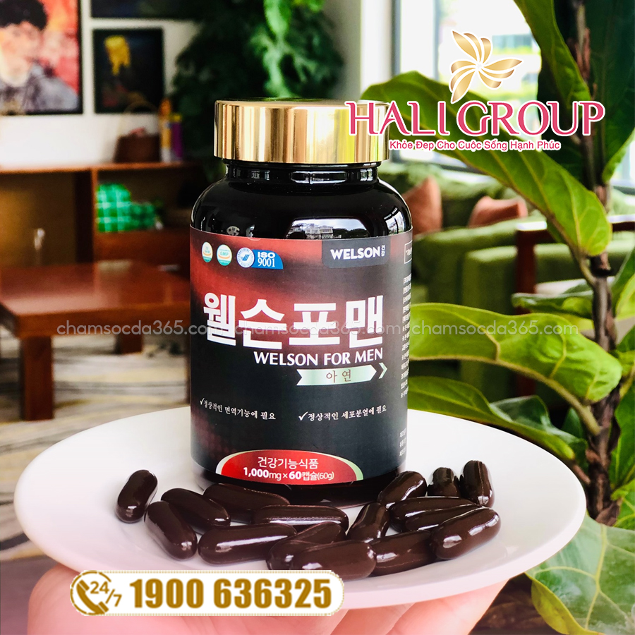 thành phần Viên Uống Welson For Men Hỗ Trợ Tăng Cường Sinh Lý Nam