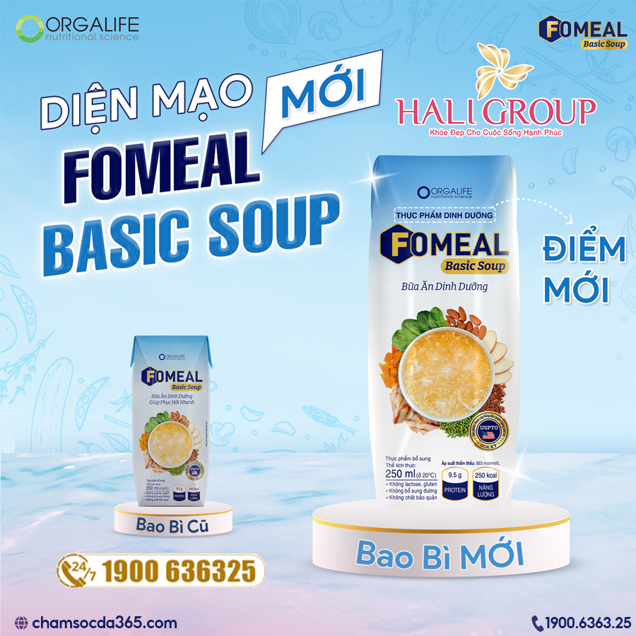 Thực Phẩm Dinh Dưỡng Fomeal Basic Soup bao bì mới