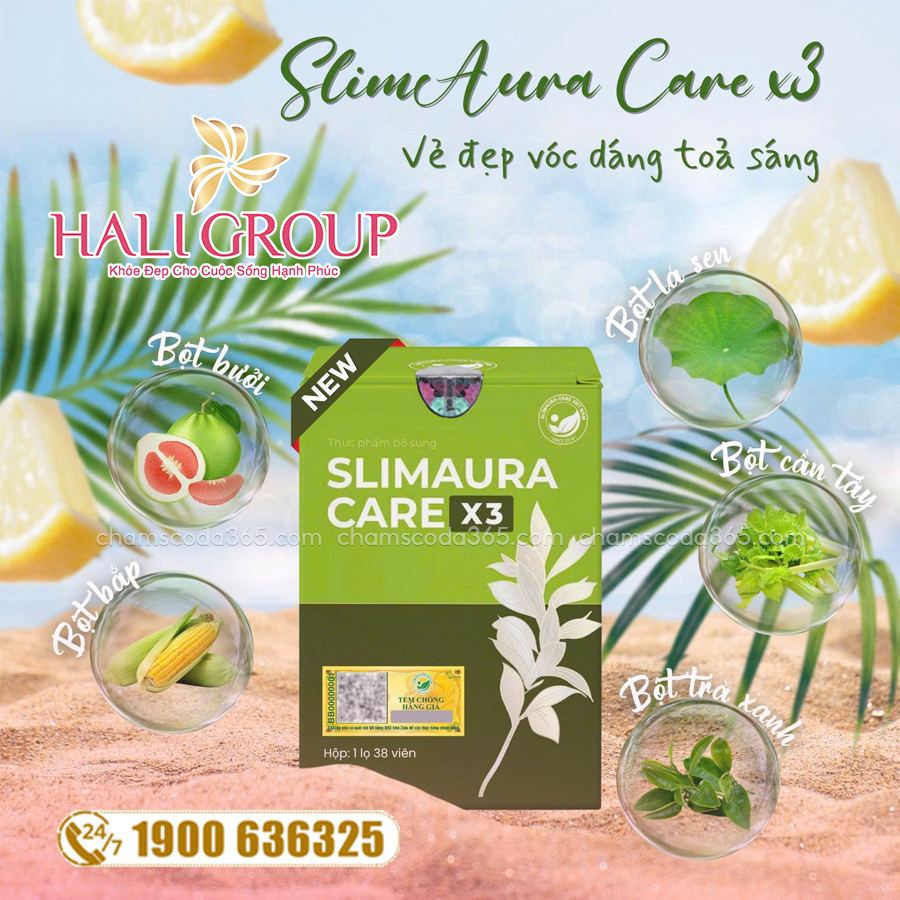 thành phần Viên Uống SlimAura Care X3