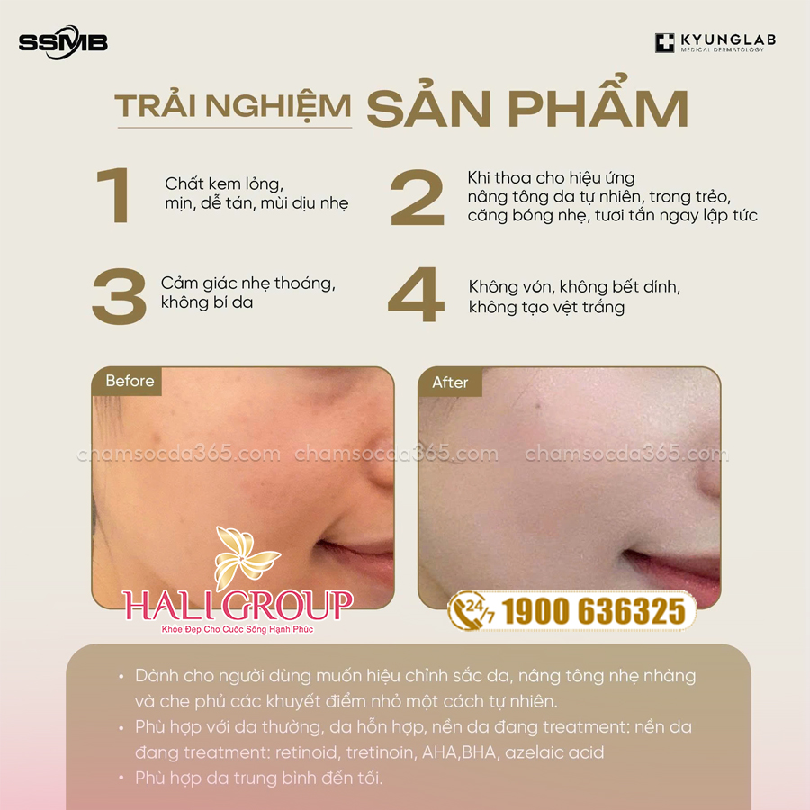 đối tượng sử dụng Kem Chống Nắng Nâng Tone KyungLab UV Purple Tone-Up Sun Essence