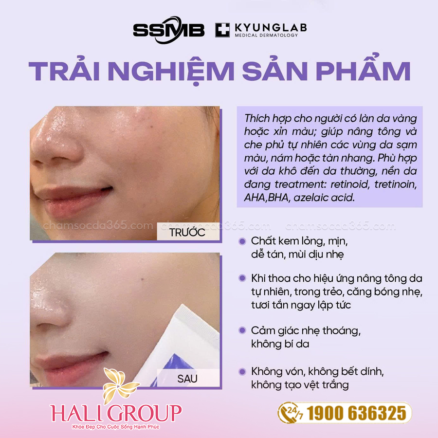 đối tượng sử dụng Kem Chống Nắng Nâng Tone KyungLab UV Purple Tone-Up Sun Essence