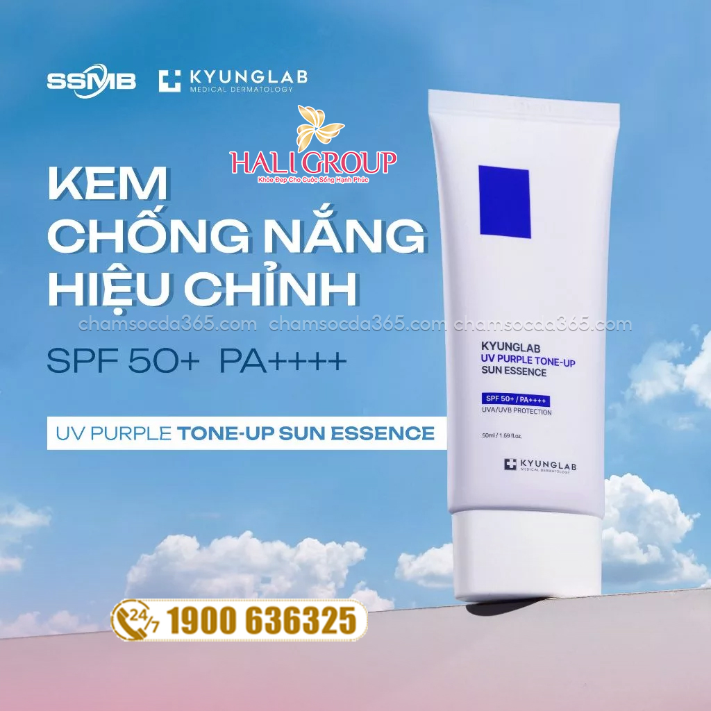 Kem Chống Nắng Nâng Tone KyungLab UV Purple Tone-Up Sun Essence