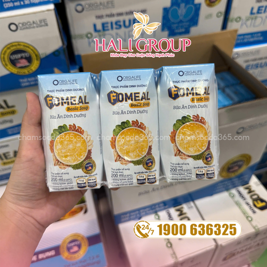 cách dùng Thực Phẩm Dinh Dưỡng Fomeal Basic Soup (Thùng 36 Hộp x 200ml)
