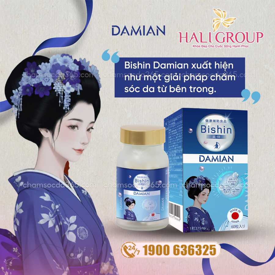 Viên Uống Bishin Collagen Damian Nhật Bản