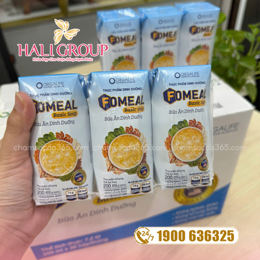công dụng Thực Phẩm Dinh Dưỡng Fomeal Basic Soup (Thùng 36 Hộp x 200ml)