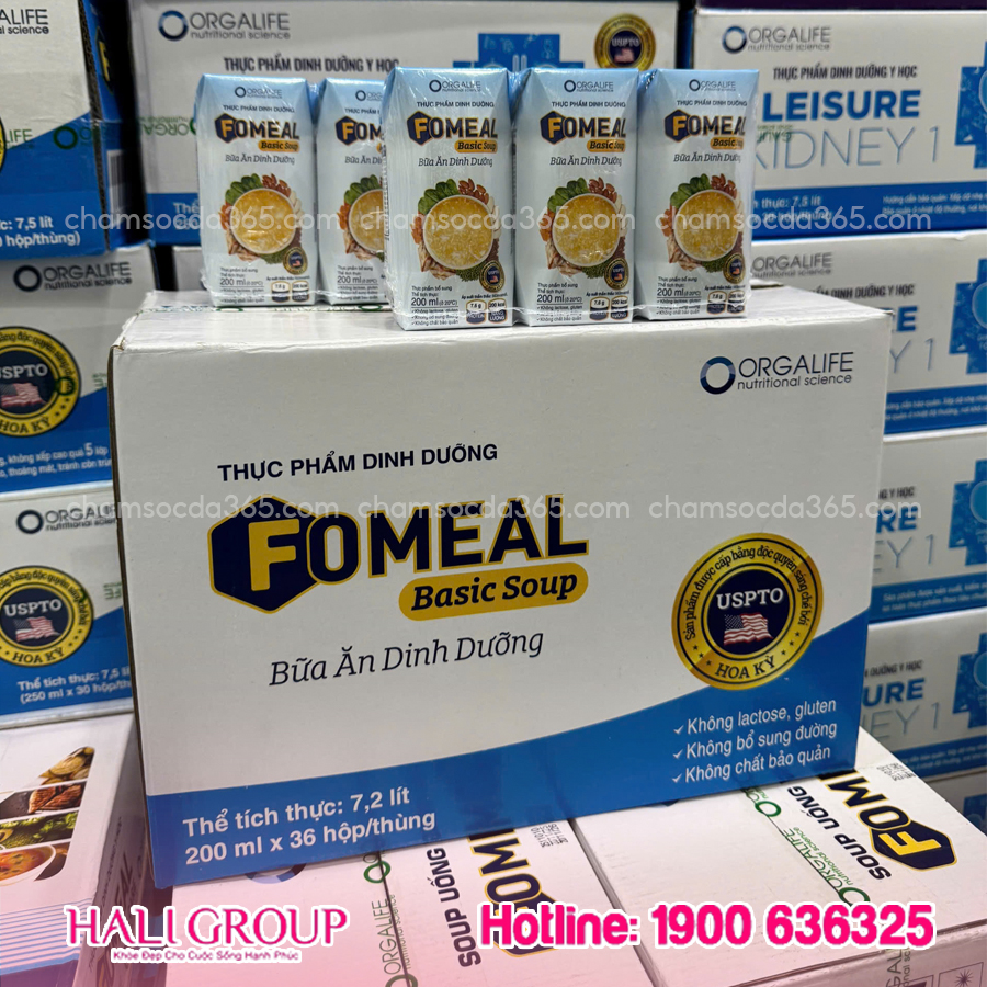 Soup Uống Dinh Dưỡng Fomeal Basic Soup (Thùng 36 Hộp x 200ml)