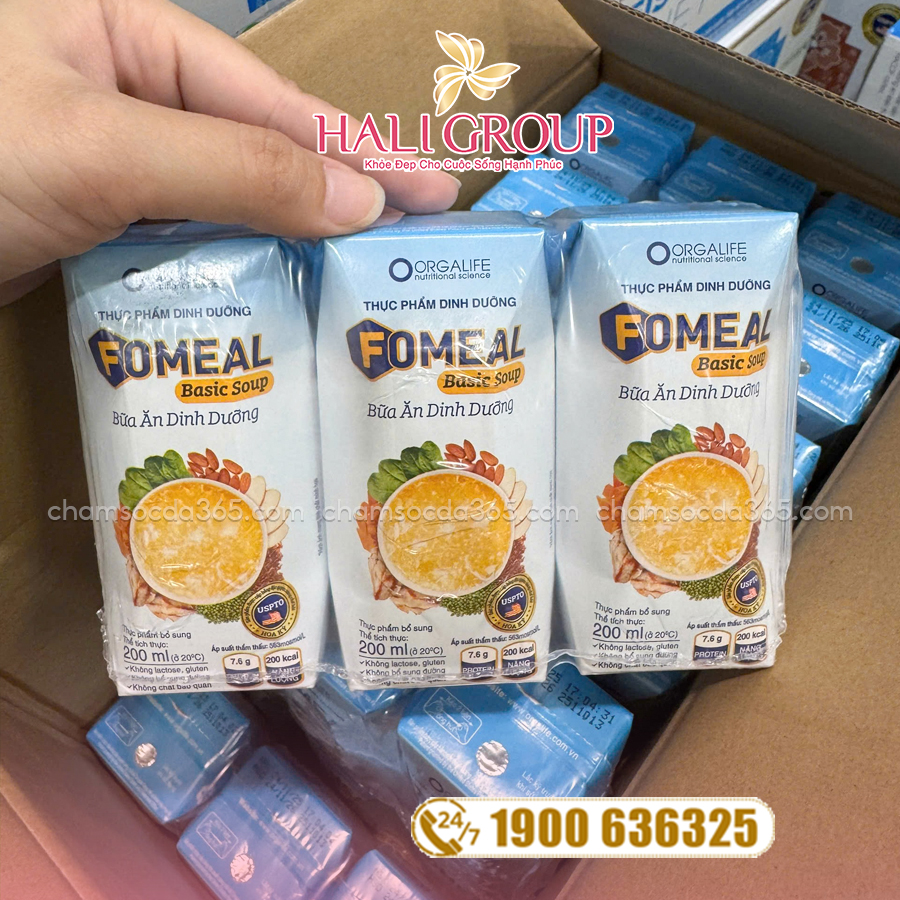 thành phần Thực Phẩm Dinh Dưỡng Fomeal Basic Soup (Thùng 36 Hộp x 200ml)