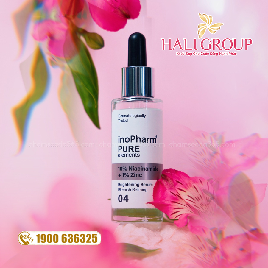 cách dùng Tinh Chất Dưỡng Ẩm, Giảm Mụn & Sáng Da Inopharm 10% Niacinamide + 1% Zinc Bulgaria