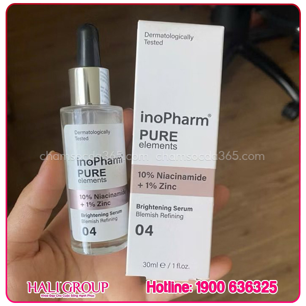 Tinh Chất Dưỡng Ẩm, Giảm Mụn & Sáng Da Inopharm 10% Niacinamide + 1% Zinc Bulgaria có tốt không