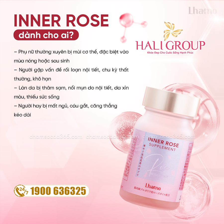 đối tượng sử dụng Viên Uống Hỗ Trợ Thơm Cơ Thể Inner Rose Lhamo Nhật Bản