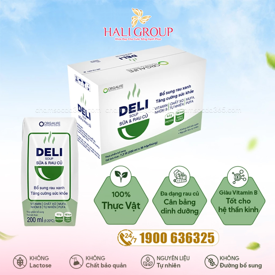 công dụng Delisoup Sữa & Rau Củ