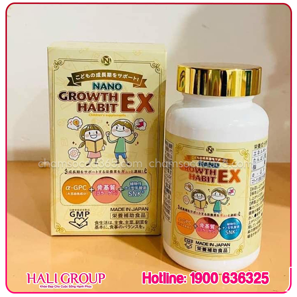 Viên Uống Hỗ Trợ Tăng Chiều Cao Nichiei Bussan Nano Growth Habit Ex Nhật Bản - Ảnh 2
