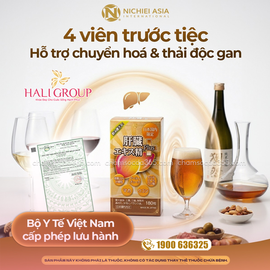 cách dùng Viên Uống Hỗ Trợ Gan Nichiei Bussan Liver Hydrolyzate Plus Nhật Bản