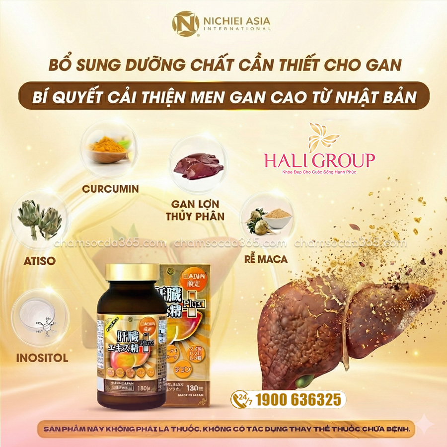 thành phần Viên Uống Hỗ Trợ Gan Nichiei Bussan Liver Hydrolyzate Plus Nhật Bản