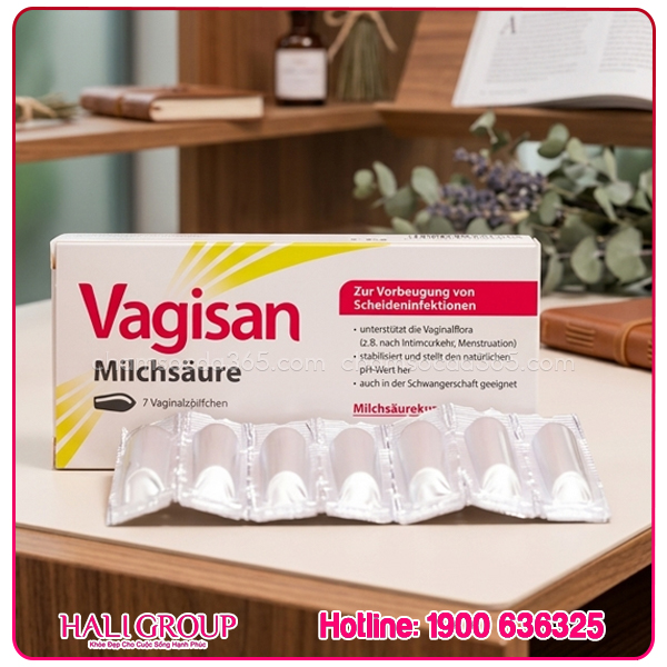 Viên Đặt Cân Bằng pH Vùng Kín Vagisan Milchsäure Đức - Ảnh 2