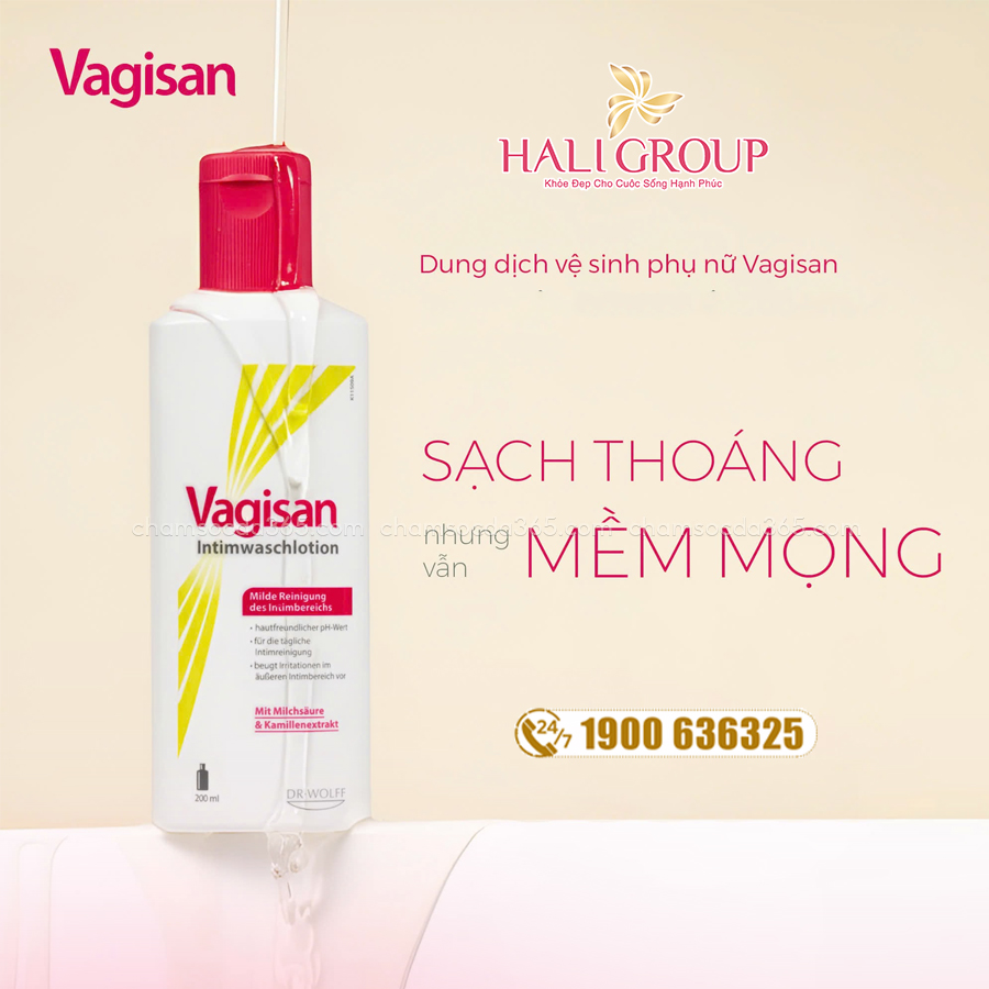 công dụng Dung Dịch Vệ Sinh Phụ Nữ Vagisan Intimwaschlotion Đức